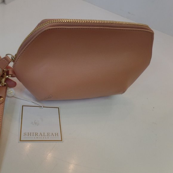 Shiraleah Handbags - Shiraleah Peach Colored Cosmetic Bag Catchall  Brand New With Tags